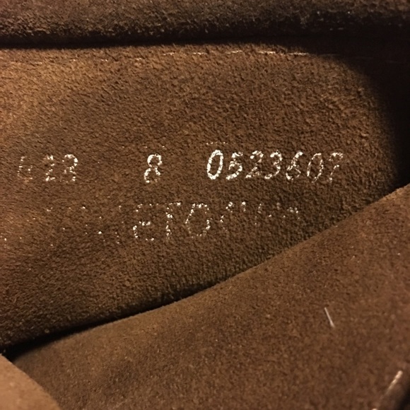 Minnetonka suede ankle tie up fringe - Picture 7 of 7